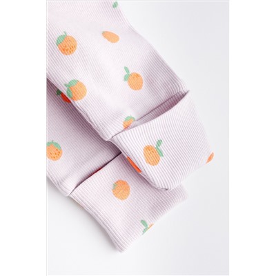 Multi Fruit Print Baby Footless Sleepsuits 3 Pack (0mths-3yrs)