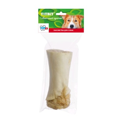 Голень говяжья TitBit для собак, мягкая упаковка, 379 г
