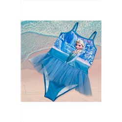 Купальник-пачка ледяной принцессы Эльзы и балерины для девочек с принтом, тюлевая пачка синего цвета, детальная lolsummer2022