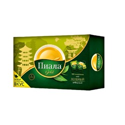 Пиала Gold Зеленый 100 пакетов 1/24 шт