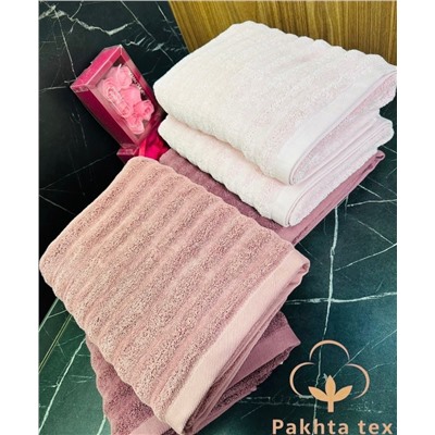 Комплект махровых полотенец для бани 70х140см (упаковка 6шт)