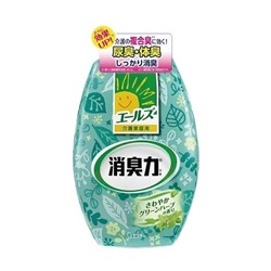 ST Жидкий освежитель воздуха "SHOSHU RIKI" для комнаты (с ароматом зелёных трав) 400 мл / 18