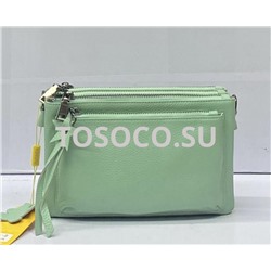 046-2 green сумка Wifeore натуральная кожа 15х23х7