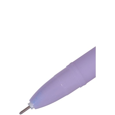 Ручка гелевая синяя 0,5 мм Единорог с мехом