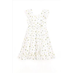 Nicole Miller Jacquard Tulle White Dress