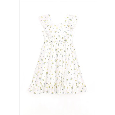 Nicole Miller Jacquard Tulle White Dress