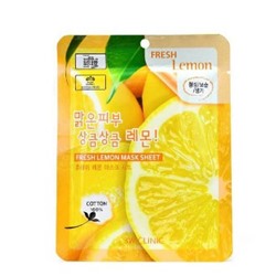 Тканевая маска 3W CLINIC для лица с экстрактом лимона Fresh Lemon Mask Sheet