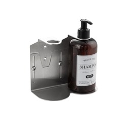 САНАКС - Подставка - держатель, двойная, для бутылочных дозаторов жидкого мыла, нержавейка  ( 3639)