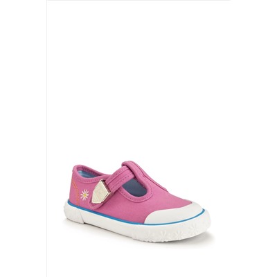 Start Rite Pink Anchor Washable Canvas T-Bar Summer Trainers