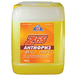 AGA Антифриз PREMIX желтый (-65*С) 10л