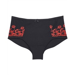 Panty mit Stickereien elastischer Bund