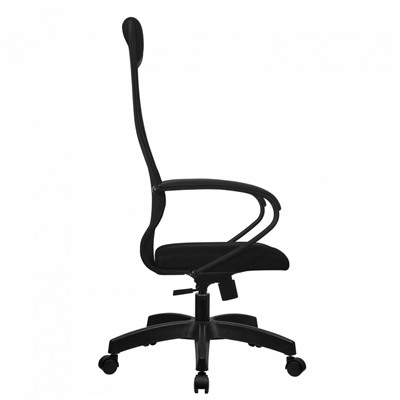 Кресло офисное МЕТТА SU-B-8 пластик ткань-сетка сиденье мягкое черное 532432 (1)