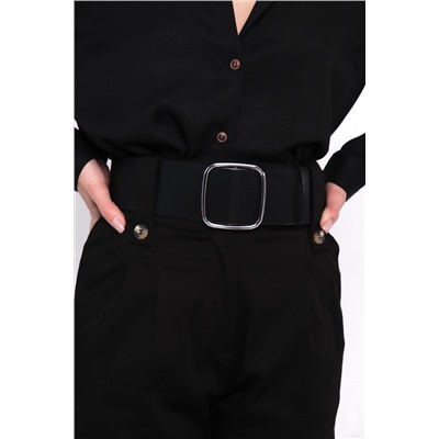 11293 Блуза чёрная с объёмными рукавами (остаток: 46, 48)