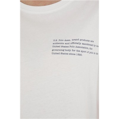Женская футболка цвета экрю с круглым вырезом Неожиданная скидка в корзине