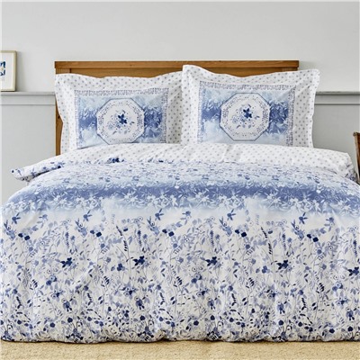 Karaca Home Amelia Blue Комплект из 100% хлопка пике одинарного кроя