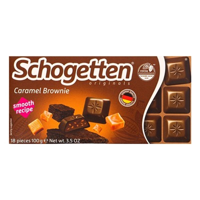 Шоколад Schogetten Caramell Brownie, 100 г