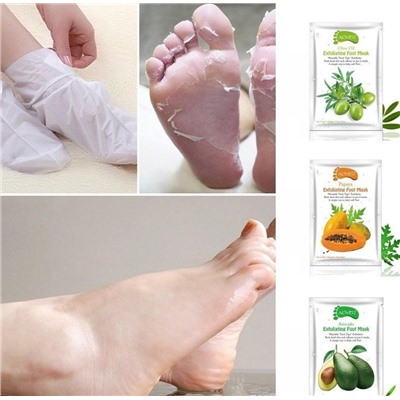 SADOER Восстанавливающая маска-носочки для ног с экстрактом авокадо от трещин и шелушения с глубоким