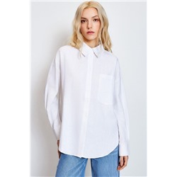 Рубашка белая с длинным рукавом 10200260503