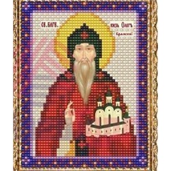 Набор для вышивания бисером ВБ-209 "Икона Святого Олега Брянского"