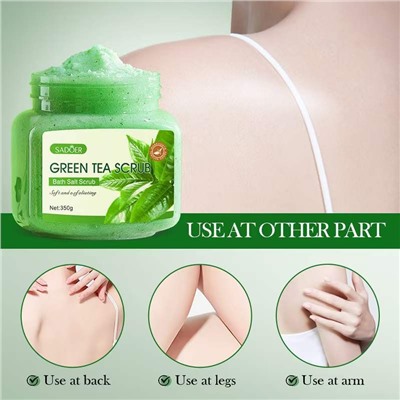 SADOER Скраб для тела антицеллюлитный Green Tea, 350 гр.