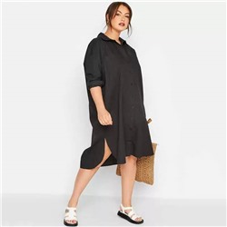 Удлиненная рубашка Plus Size, которую можно носить как платье, так же и под лосины