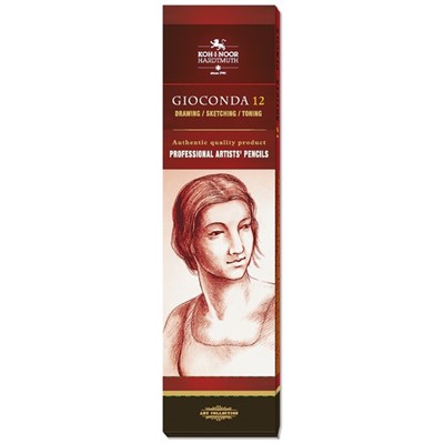 Карандаш цветной черный матовый GIOCONDA SILKY 8815, H