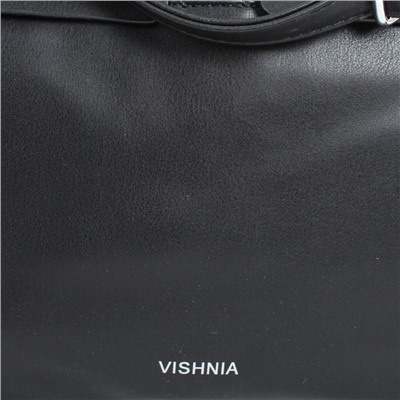 Сумка Женская Vishnia Чёрная с ручками 80087 black