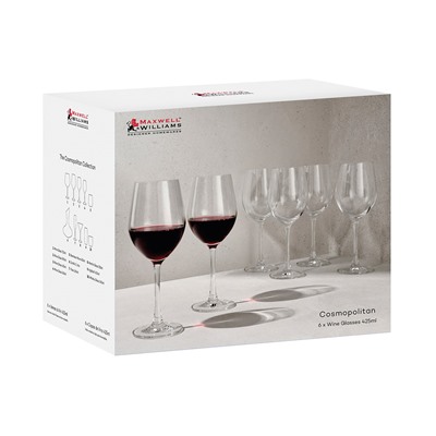 Набор бокалов для вина Cosmopolitan, 0,425 л, 6 шт, 61031