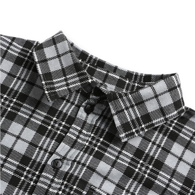 Рубашка мужская «Фланель», цвет серый, размер 54