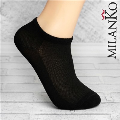 Мужские укороченные  носки в сетку MilanKo S-620