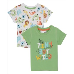 T-Shirts mit Tieren 2er-Pack, Ergee