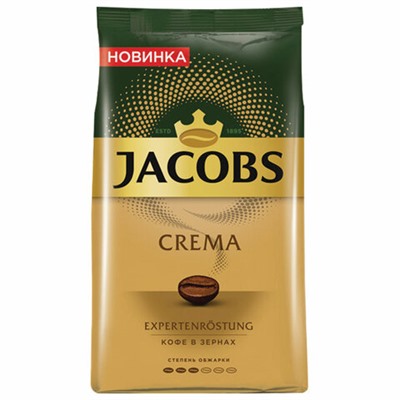 Кофе в зернах JACOBS "Crema" 1 кг, 8051592