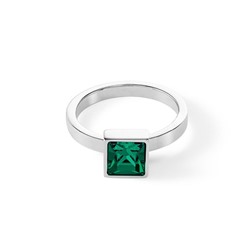 Кольцо Dark green-silver 18.5 мм Coeur de Lion