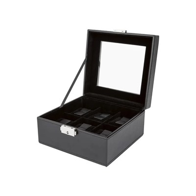 AURIOL® Uhrenbox in Leder-Optik, mit Samtausstattung