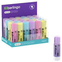 Клей-карандаш Berlingo "Aqua" цветной, 15гр. (FPp_15100)