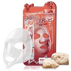 [Elizavecca] Тканевая маска для лица КОЛЛАГЕН Collagen Deep Power Ringer Mask Pack, 1 шт