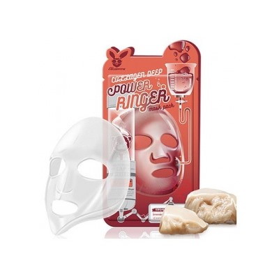 [Elizavecca] Тканевая маска для лица КОЛЛАГЕН Collagen Deep Power Ringer Mask Pack, 1 шт
