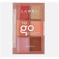 Набор теней для век Lamel Professional - To Gо Eyeshadow Palette, тон 404