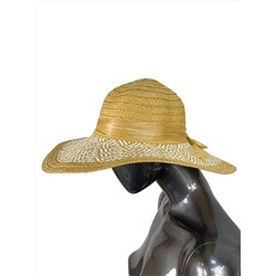 Летняя женская соломенная шляпа, цвет коричневый