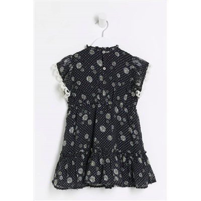 River Island Girls Floral Chiffon Dress