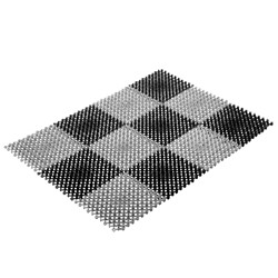 Коврик Vortex Травка, 42 x 56 см, черно-серый