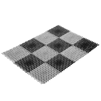 Коврик Vortex Травка, 42 x 56 см, черно-серый