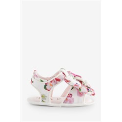 Baker by Ted Baker Baby Girls Floral Bow Padders White Sandals