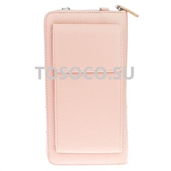 03 3115b pink кошелек GENUINE LEATHER натуральная кожа 11х21х2