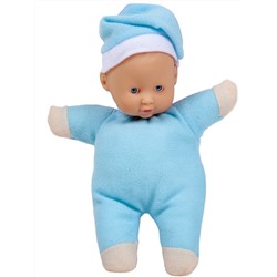 **KING TIME Кукла-младенец  "Мой пупсик" (15 см, мягк. тело, голубой)