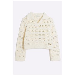 River Island Girls Crochet Jumper