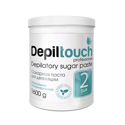 Сахарная паста для депиляции Soft (Мягкая 2), 1600 гр, бренд - Depiltouch Professional