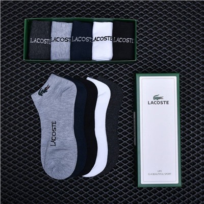 Подарочной набор мужских носков Lac*oste р-р 42-48 (5 пар) арт 3661