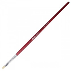 Кисть Щетина, плоская, №4, короткая ручка, дерево Creative Pinax 154004