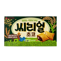 Печенье с шоколадной начинкой Cereal Choco Lotte, Корея, 42 г